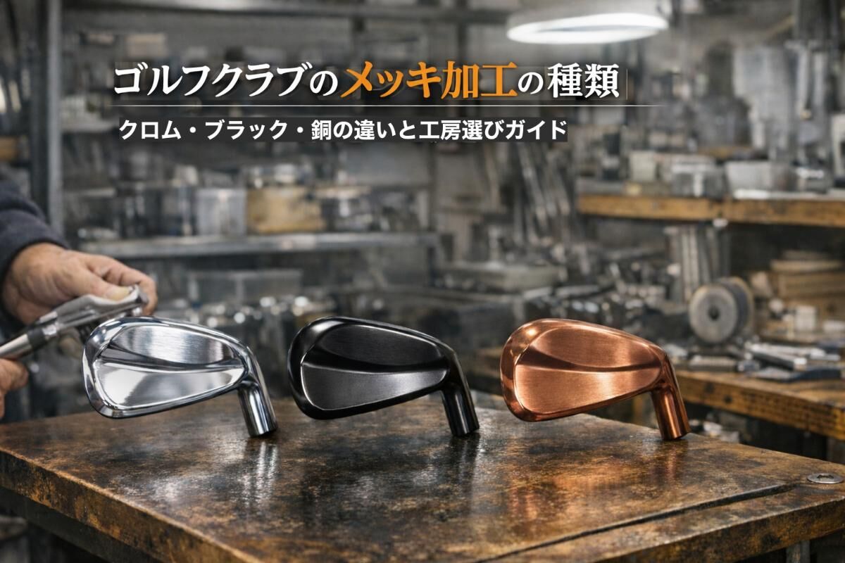 ゴルフクラブのメッキ加工の種類｜クロム・ブラック・銅の違いと工房 